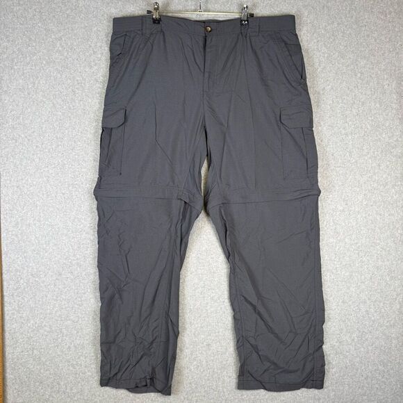 Columbia Pants Mens XL Gray GRT Convertible Cargo Utility Outdoor Hiking Camp - Picture 1 of 9